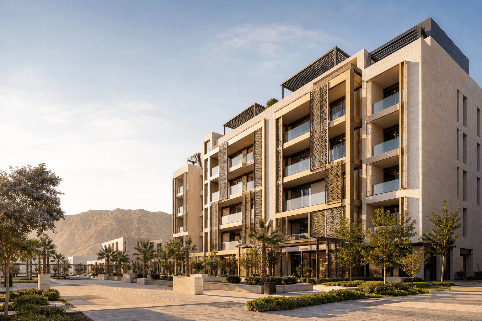 Architectural vision for a contemporary development inspired by Oman